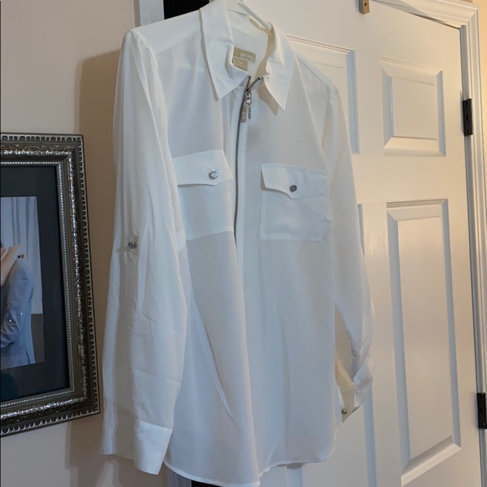 MK zip up shirt